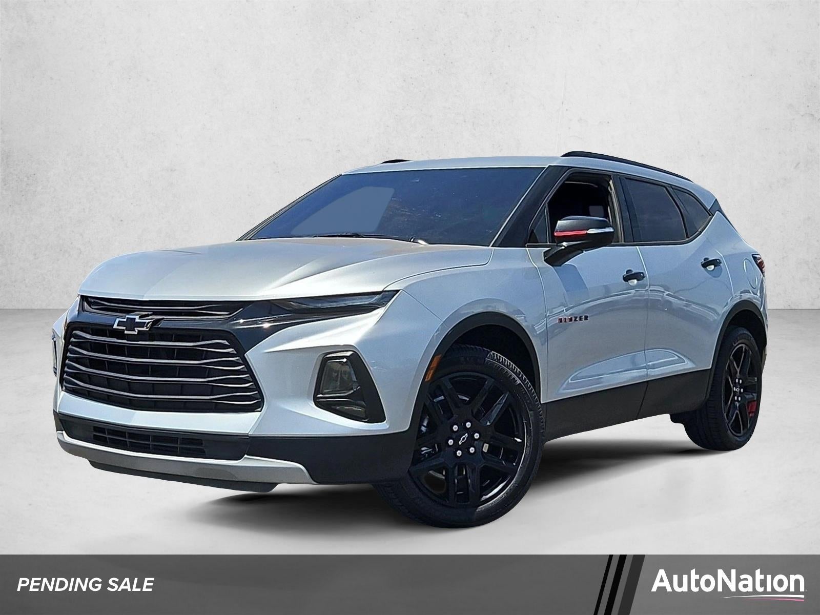2022 Chevrolet Blazer LT in Silver Ice Metallic — front three-quarter view