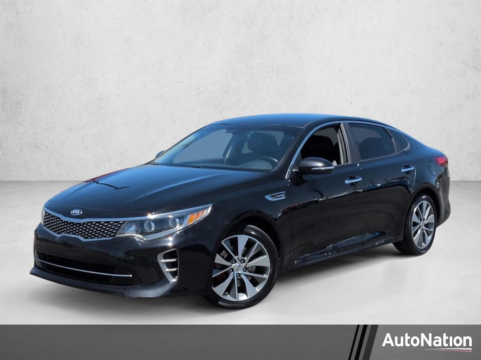 2017 Kia Optima SX in Black — front three-quarter view